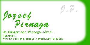 jozsef pirnaga business card